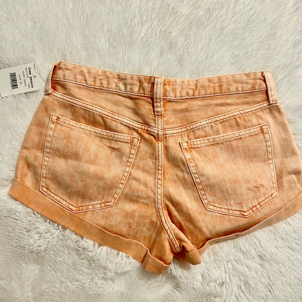 Free People Rolled Cuttoff Denim Shorts - Picture 8 of 14